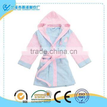 best quality terry colored kids bathrobe for import trade