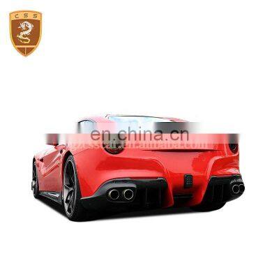 F12 car accessories carbon fiber rear trunk spoiler DMC style for Ferra-ri F12 auto spoiler