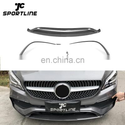 Car Bumper Carbon Fiber CLA250 Front Lip for Mercedes Benz CLA200 Sport Sedan 16-17