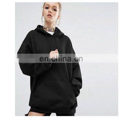 Wholesale custom women's solid color loose casual sports hooded sweater plus size casual pullover plus size jogging suit