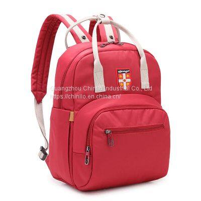 Fashion Korean Canvas Backpack Latest Style Durable Anti Theft Bag Multi Foldable Cheap Pregnant Mother Backpack CLG18-1673 photo-4
