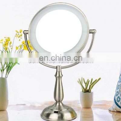 Double-sided LED Makeup Mirror High Quality Home Bedroom Beauty Table 5x/10x Magnification LED Touch Cosmetic Makeup Mirror