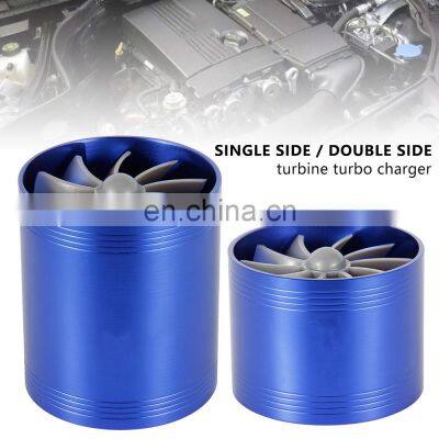 Single Blue Aluminum Racing x5 E70 Model 3 Air Filter For Turbine Turbo Charger Supercharger