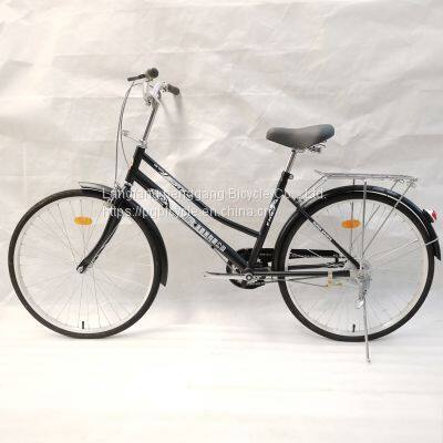 24/12inch Steel Single Speed Lady Bike City Bike Black photo-2