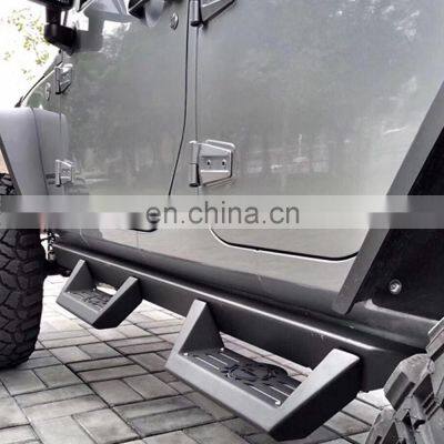 Offroad Auto Parts Steel Running Board for Jeep Wrangler JK 07-17 Black Side Step Bars photo-2