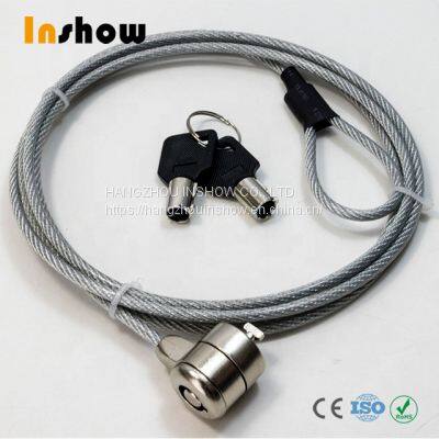 Inshow Plastic Coating Anti-theft Laptop Steel Cable Lock photo-3