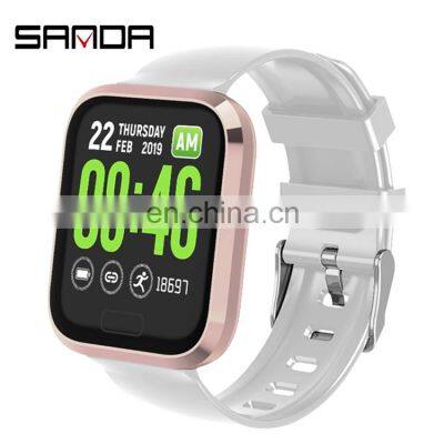 SANDA P30 Custom message reminder heart rate monitor oem android smart watch for ladies