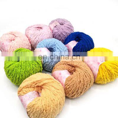 OEKO-TEX Crochet Dolls Soft Polyester Spandex Yarn Crochet