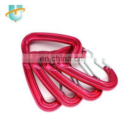 General Industry 18kn d Shaped Rock Climbing Aluminium Alloy 7075 High Strength Carabiner Hooks photo-4