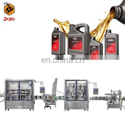 High Speed Automatic 1L 3L 5L Engine Motor Oil Lubricant Oil Bottle Filling Machine Lubricant Oil Bottle Filling Capping Machine