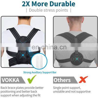 Neoprene Adjustable Back Support Brace Belt Shoulder Posture Corrector Back Shoulder Brace photo-2