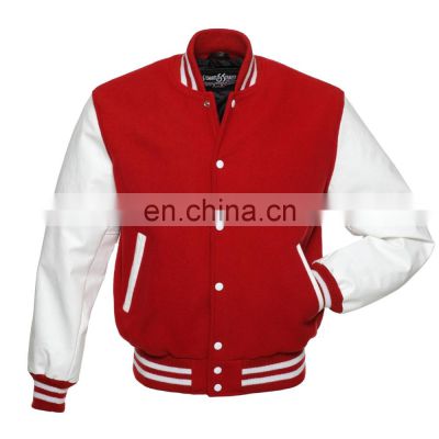 Genuine leather custom Letterman varsity jacket for men baseball college jackets