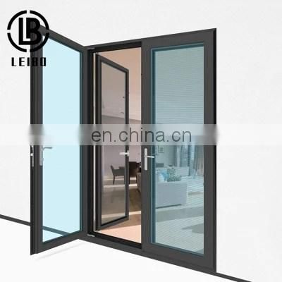 High Performance Customized Aluminum Frame Glass Door