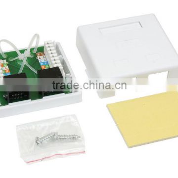 double port Cat.5e RJ45 Surface mount box