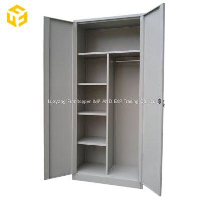 2 Door Steel Locker Cabinet Office Metal Wardrobe Design Filing Cabinet photo-4