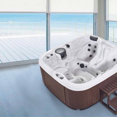 Manufacture Whole Sell Chinese Hot Tub 4 Seater Hot Tubs Outdoor Spa Bathtub photo-5