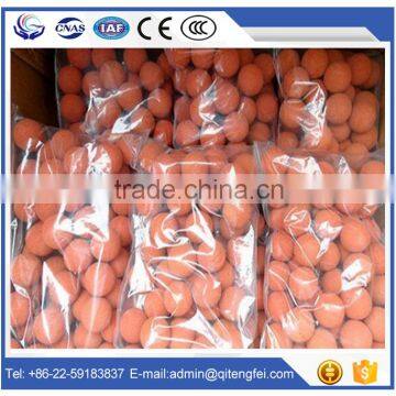 For cleaning concrete pump pipesmall hard solid rubber cleaning balls