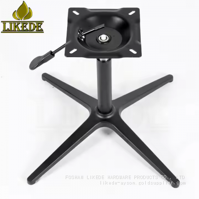 Hot Sale High Quality Aluminum Lounge Chair Base Black Metal Sofa Legs With Powder Coating Finish photo-2
