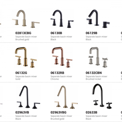 Flexible Space-saving and Convenient Maintenance Separate Basin Mixer Series photo-2