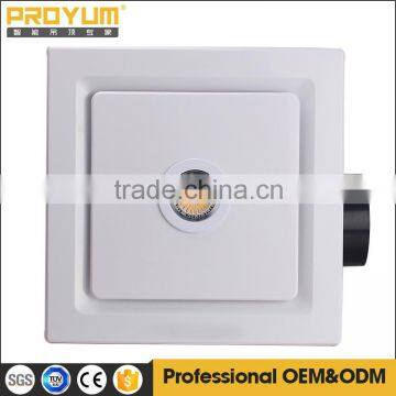 12 inch square ceiling mounted centrifugal duct exhaust fan with 50W halogen light                        
                                                Quality Choice