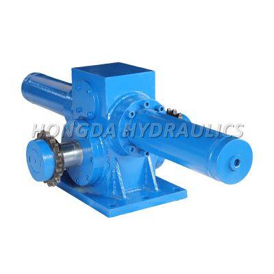 High-end Hydraulic Gear Rack Swing Cylinder 180-degree Rotating Hydraulic Cylinder Rotation Angle Cylinder Platform Rotation Flipping Fixed