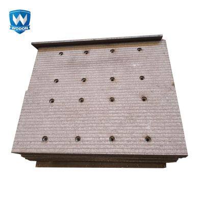 Placa de acero compuesto resistente al desgaste, placa de soldadura bimetálica resistente al desgaste, placa de desgaste CCO, revestimiento de desgaste de soldadura por sobrepaso