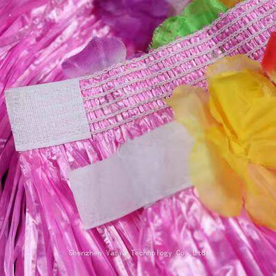 Kids 30cm Hula Skirts - Flower Decor for Tropical Beach Party Performance photo-4