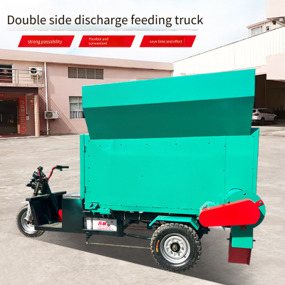 Self-propelled Pasture Spreading Vehicle, a Single Machine to Handle Grass Spreading for Cattle and Sheep, Electric Grass Feeding Machine With Double-sided Discharging photo-2