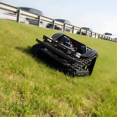 Vigorun VTLM600 Cortacésped Robot con Ruedas con Control Remoto, Ancho de Corte de 600 mm, Pendiente de 0-45°, Cortacésped a Control Remoto para Laderas