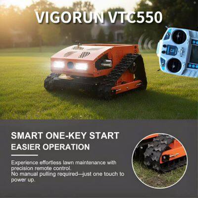 0-4km/h Brushless Motor Lawn Mower Robot Adjustable Cutting Height Four Stroke Grass Cutting Machine for Roadside