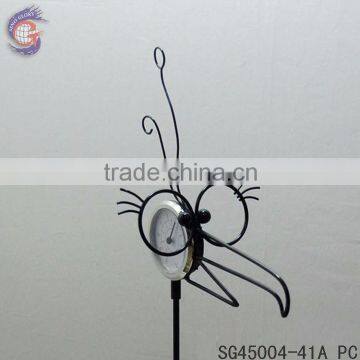 outdoor decorations of garden stake metal birds