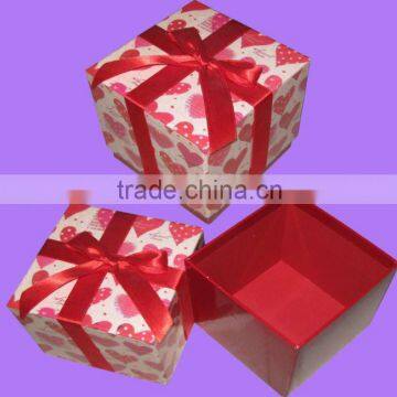 Top with ribbon bowknot and bottom box set of 3