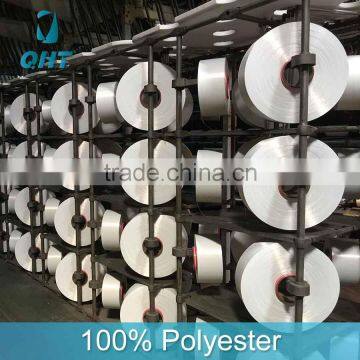 Low cost wholesale 300D/96F poy textured polyester filament yarn