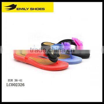 women flower design pcu slipper shoes