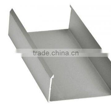 Top quality silver anodized aluminum c channel by with different size