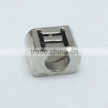 Wholesale Zinc Alloy Archaized Pdora Square Shape Anti-silver Slide Beads photo-6