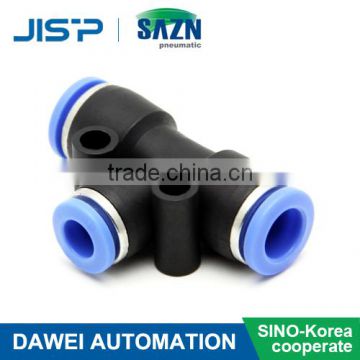 Three way Reducing Nipple T type Pneumatic fittings SPEG Series