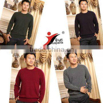 Basic design man's cashmere plain knitting sweater