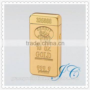 2015 Hot Sale Creative Gold Brick Lighters For Casino Promotion