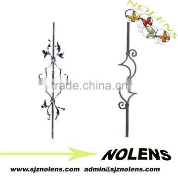 Ornamental Wrought Iron Panels Decorative Iron Flowers/Forged Parts, Ornamental Iron Forging Baluster