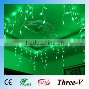 192LED 8*0.65M led Xmas lights wedding holiday decoration window door hanging curtain light