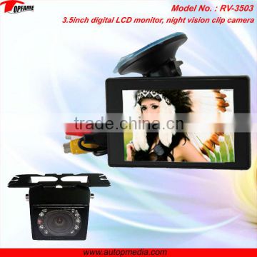 Waterproof car rear view system with LCD monitor