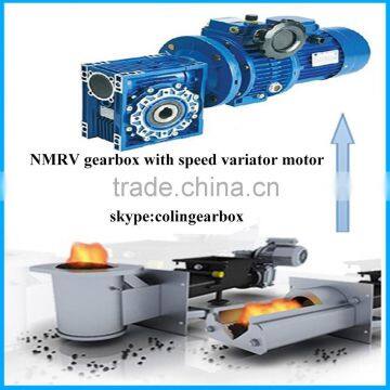 RV worm gearbox speed variator with dc motor transmission mechanical in industrial