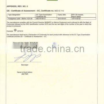 QS-CERTIFICATE OF ASSESSMENT-EC