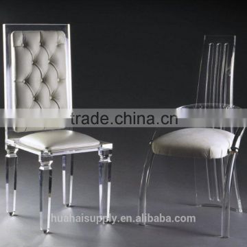 home elegance acrylic chair with spongy cushion for living room