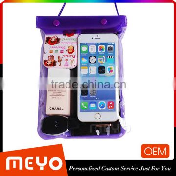 Beach waterproof pouch mobile phone dry bag PVC swimming bag