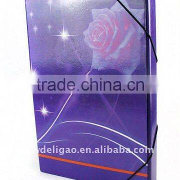 Fashional Color Art Paper Desktop File Box for Office Stationery Cardboard A4 or FC Size