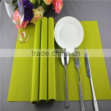 Table decoration PVC gold placemat solid color pure color bright color grass green placemat 45*30cm