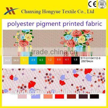 100%polyester pigment printed fabric for home textile