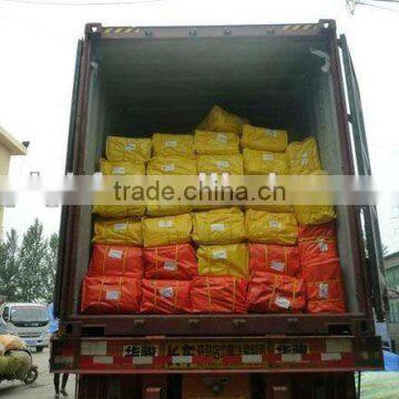 yellow and orange plastic model trucks&polypropylene waterproof tarpaulin